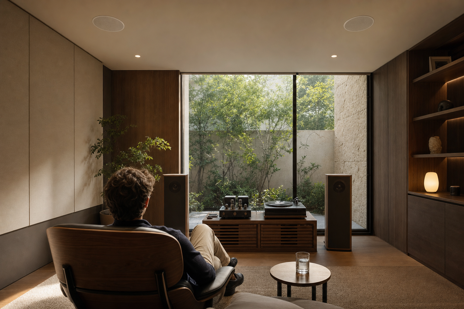 ELI-650 v2 6.5" high-definition in-ceiling loudspeaker installed for Critical music listening and Home theater