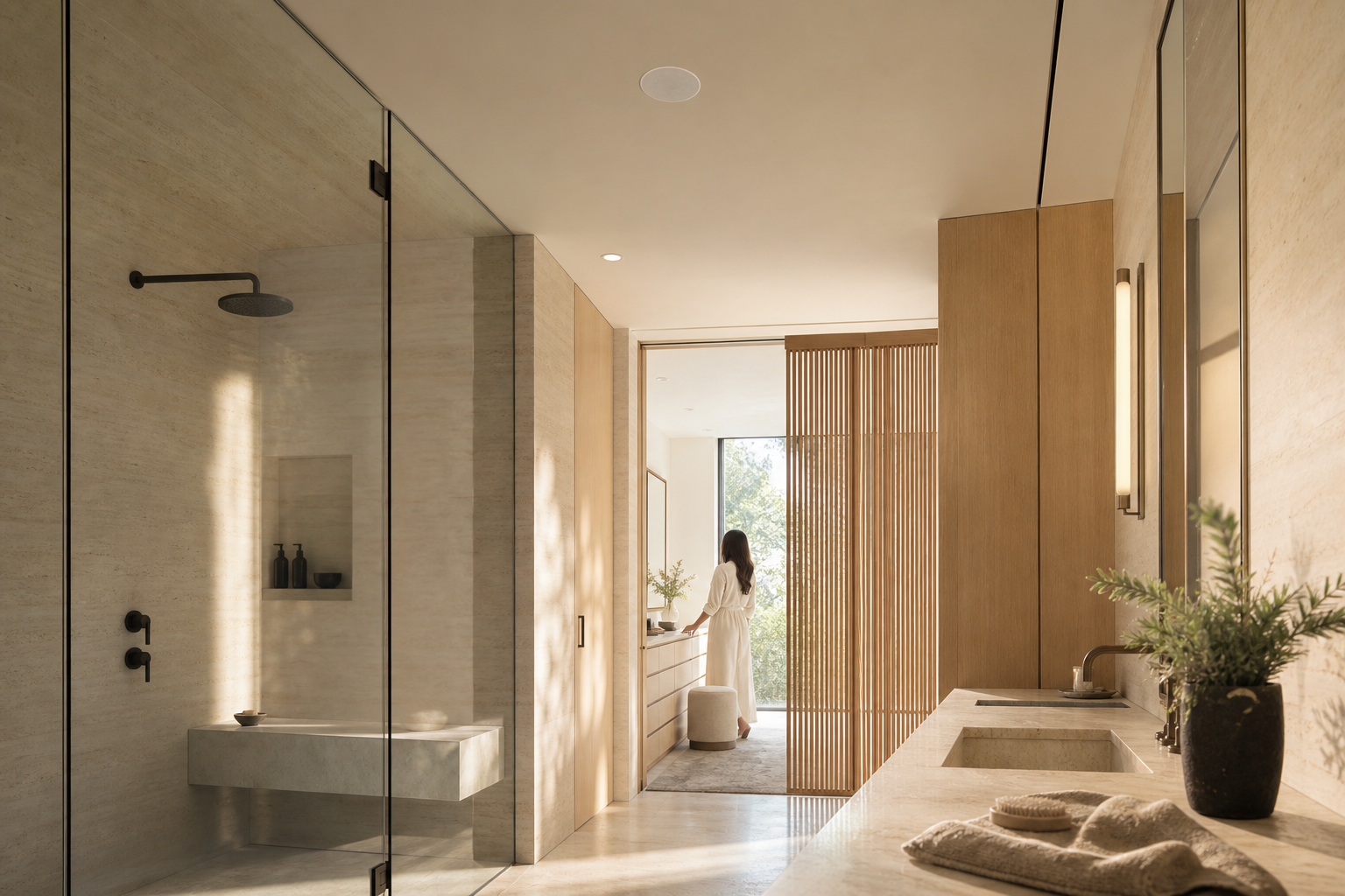 ELI-650S v2 6.5" single-location stereo in-ceiling loudspeaker installed for Bathrooms and Walk-in closets