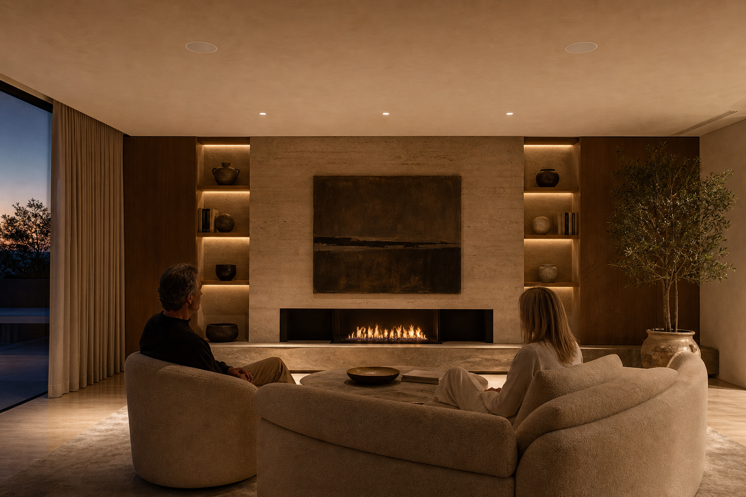 ELI-800 v2 8" high-definition in-ceiling loudspeaker installed for Premium whole-home audio and Home theater