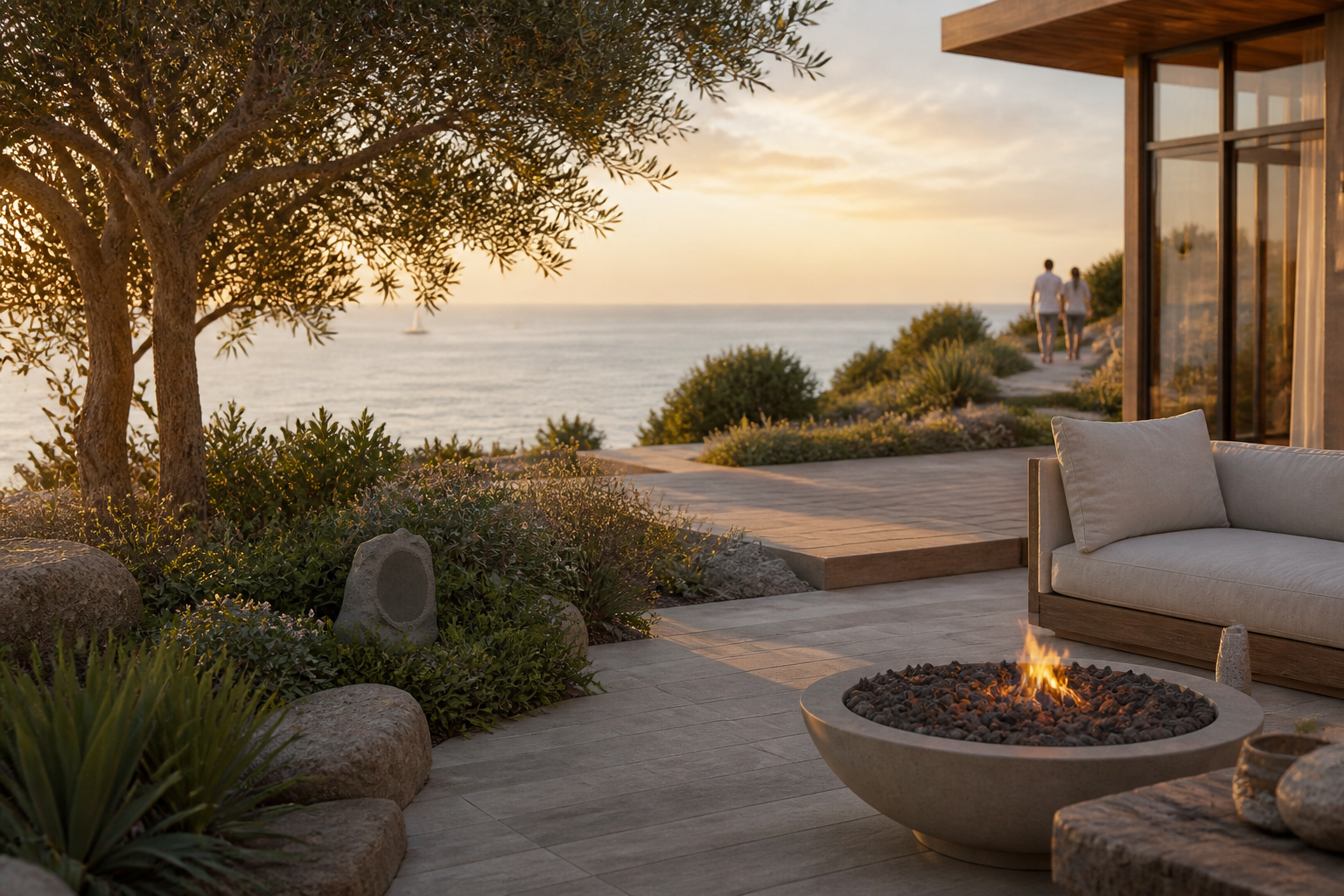 IO-R6 6.5" weather-resistant rock loudspeakers installed for Gardens and Patios