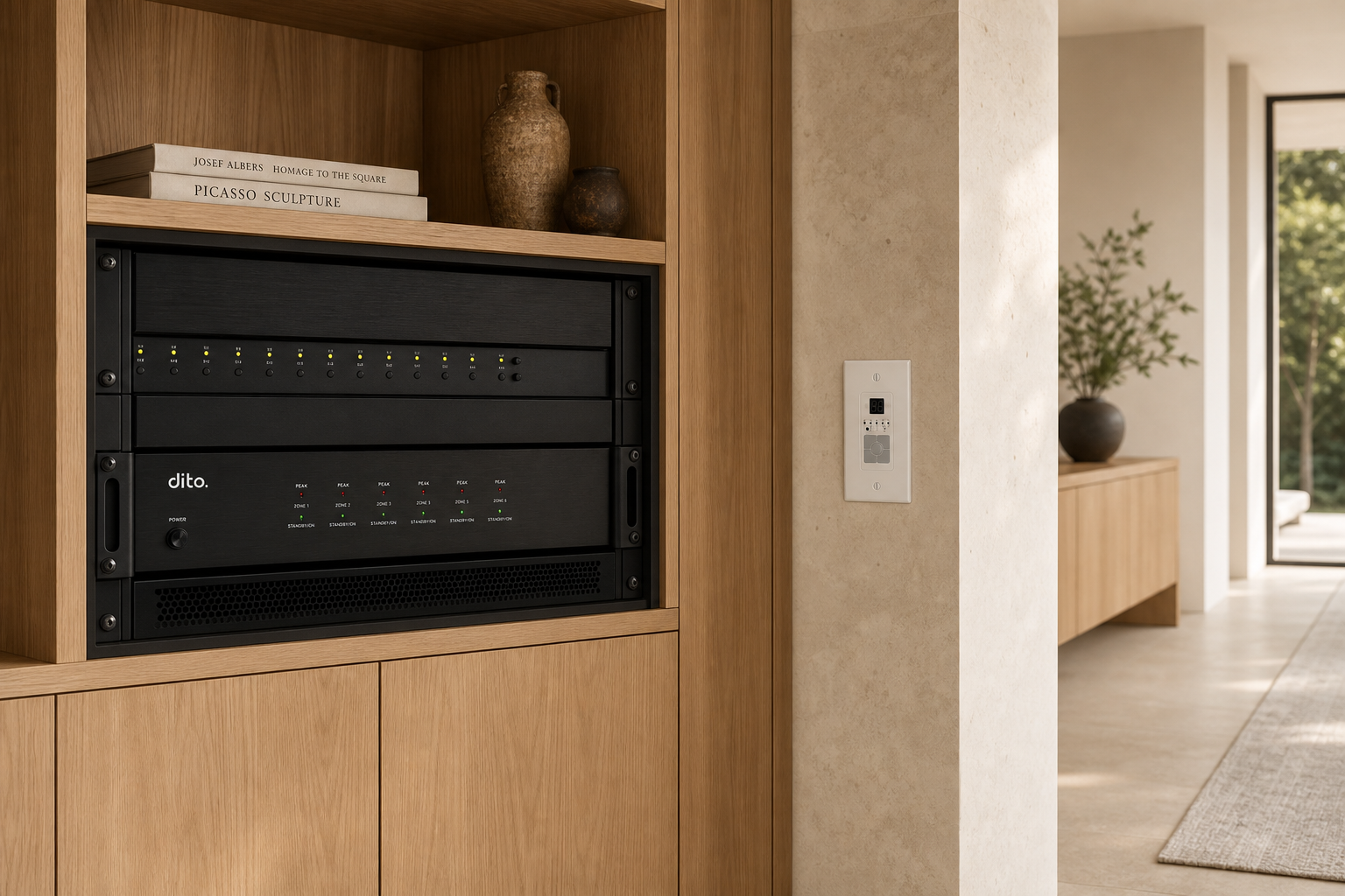 MPA-12.50 6-source / 6-zone multi-room audio system installed for Whole-home audio and Hospitality