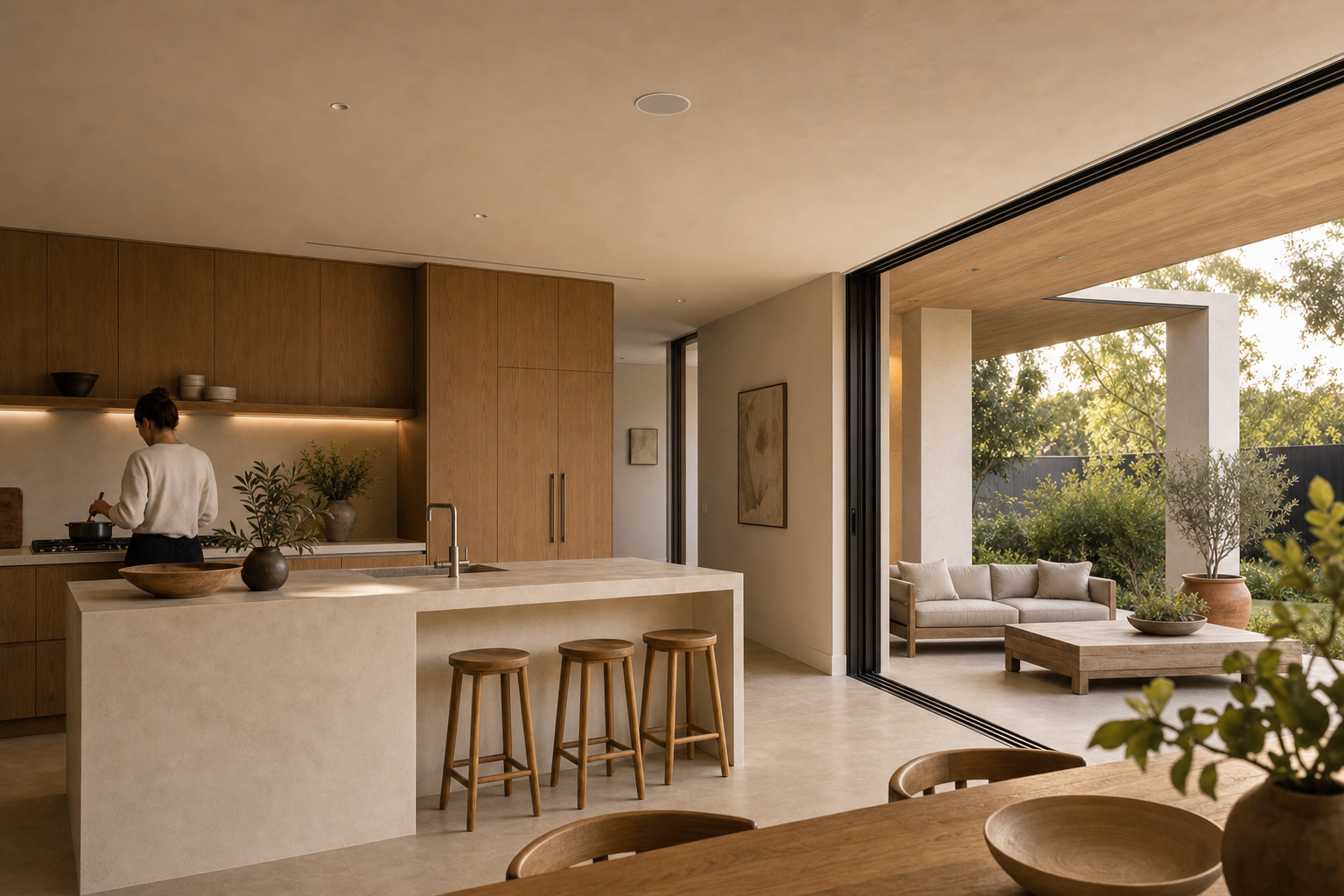 PRO-650 v2 6.5" frameless in-ceiling loudspeaker installed for Whole-home audio and Living spaces